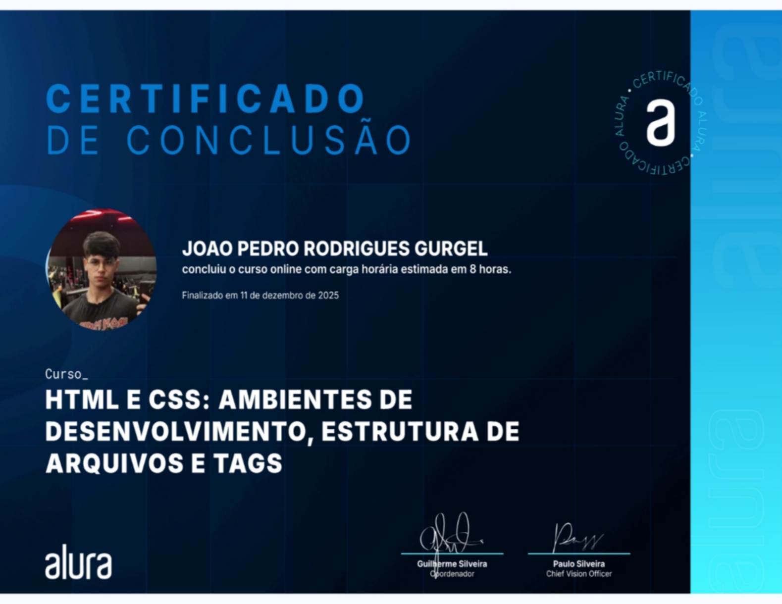 Certificado Alura HTML CSS 1